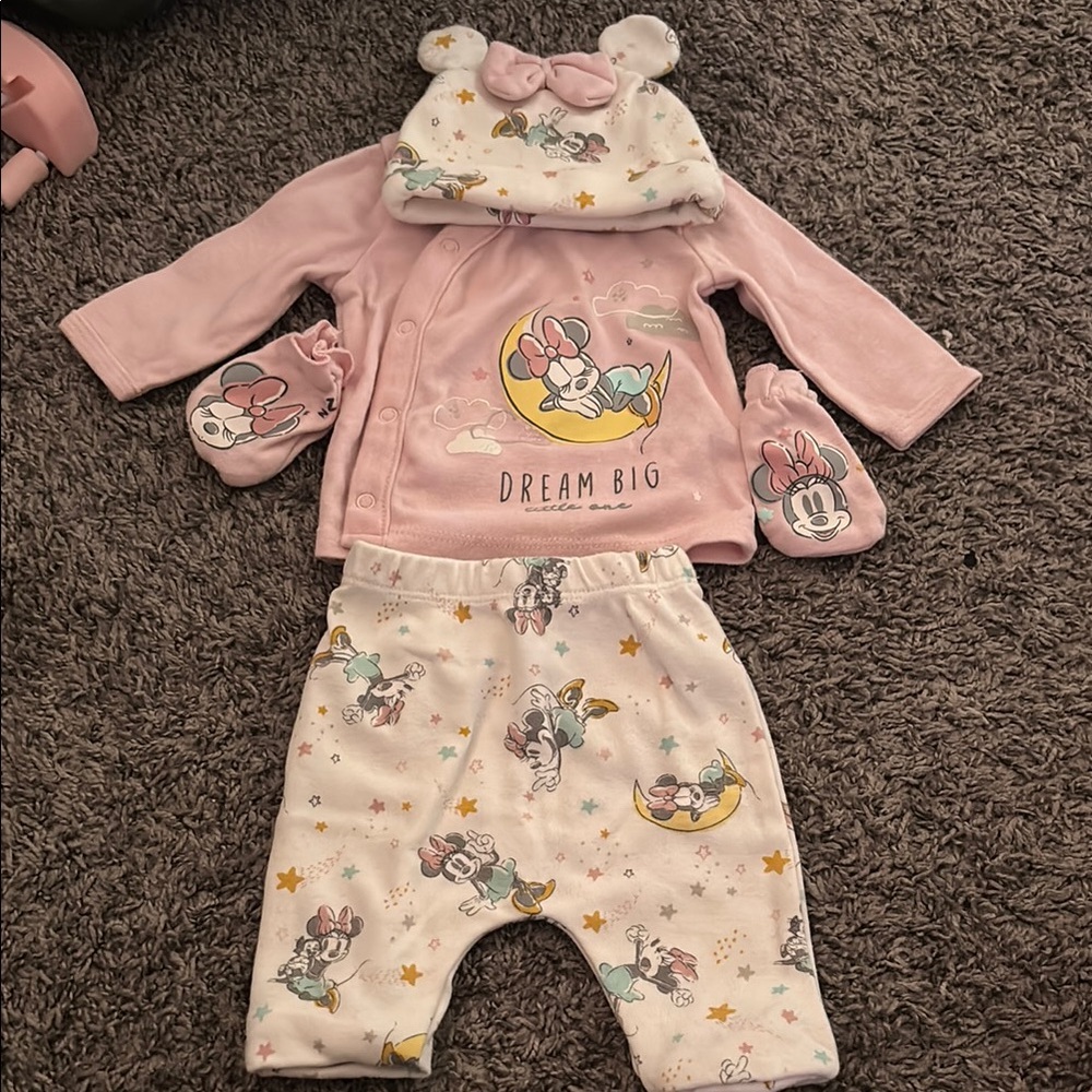 Disney Pink and Cream Kids Matching Set